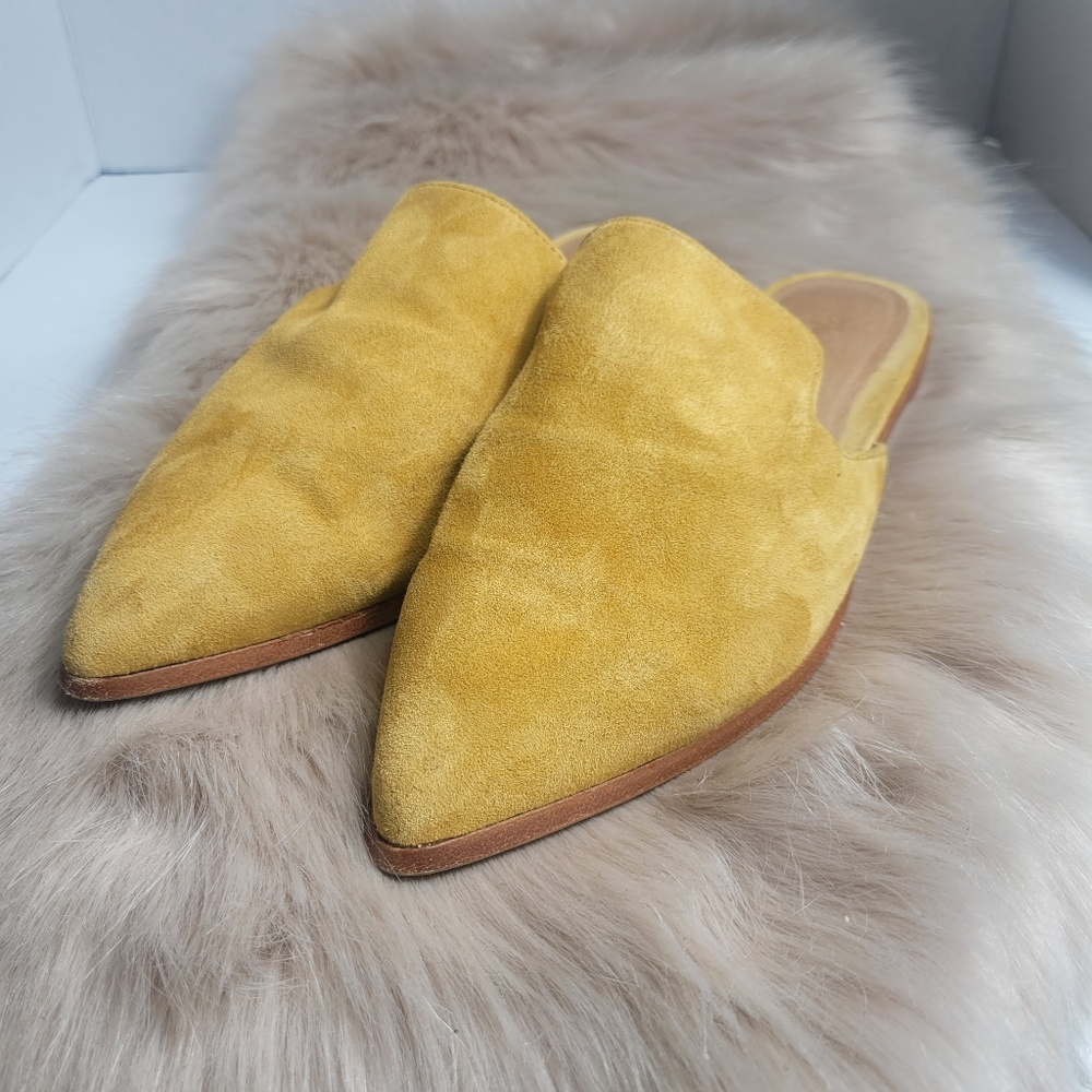 Madewell Mustard Suede Womens Mule Shoes